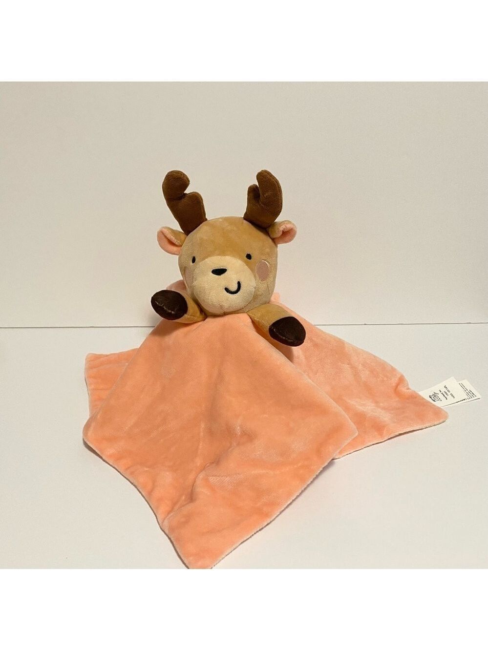 Little Holly Deer Lovey Reindeer Plush Baby Toy Soft Christmas Holiday Pink Girl